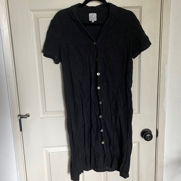 Via Vai 100% linen Button Dress - Picture 1 of 2
